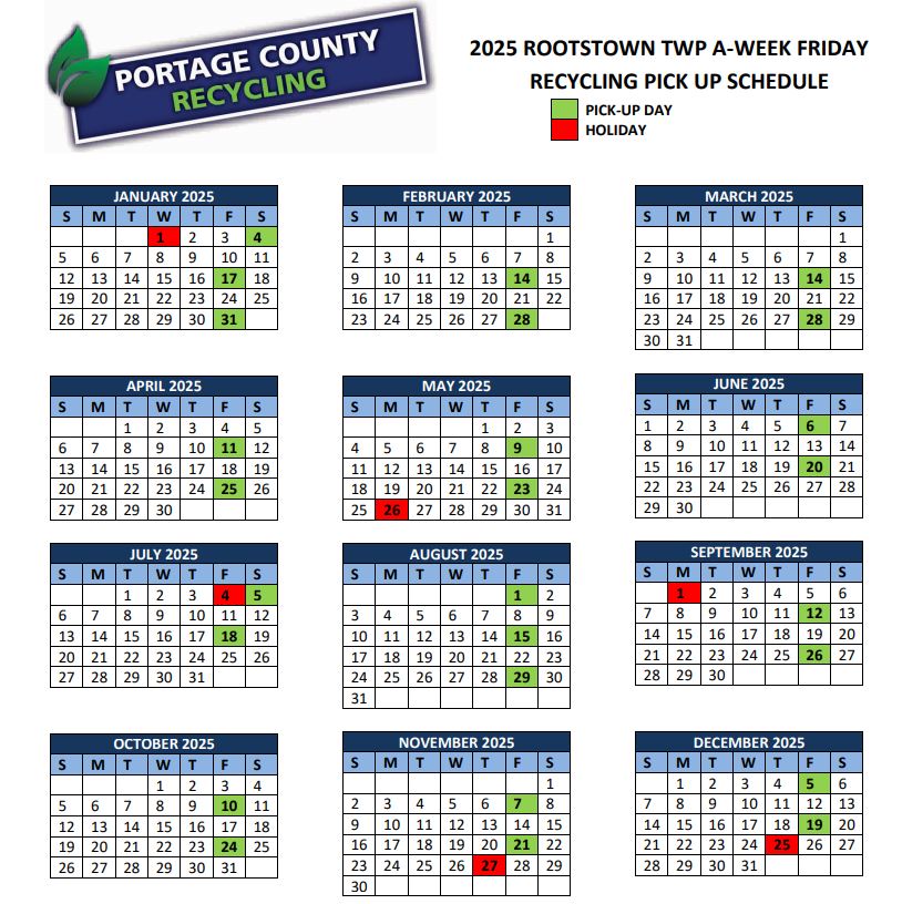 Recycling Schedule 2024